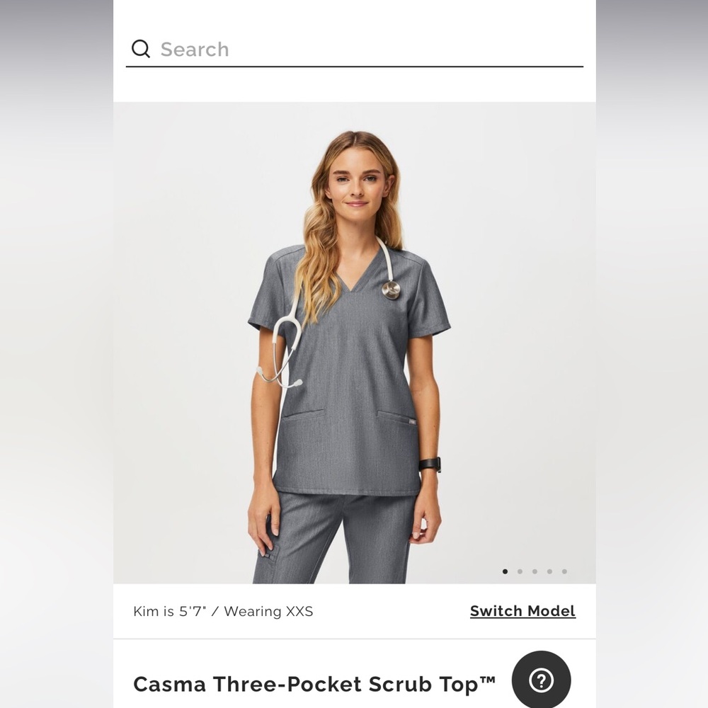 FIGS Graphite Grey Scrub Set